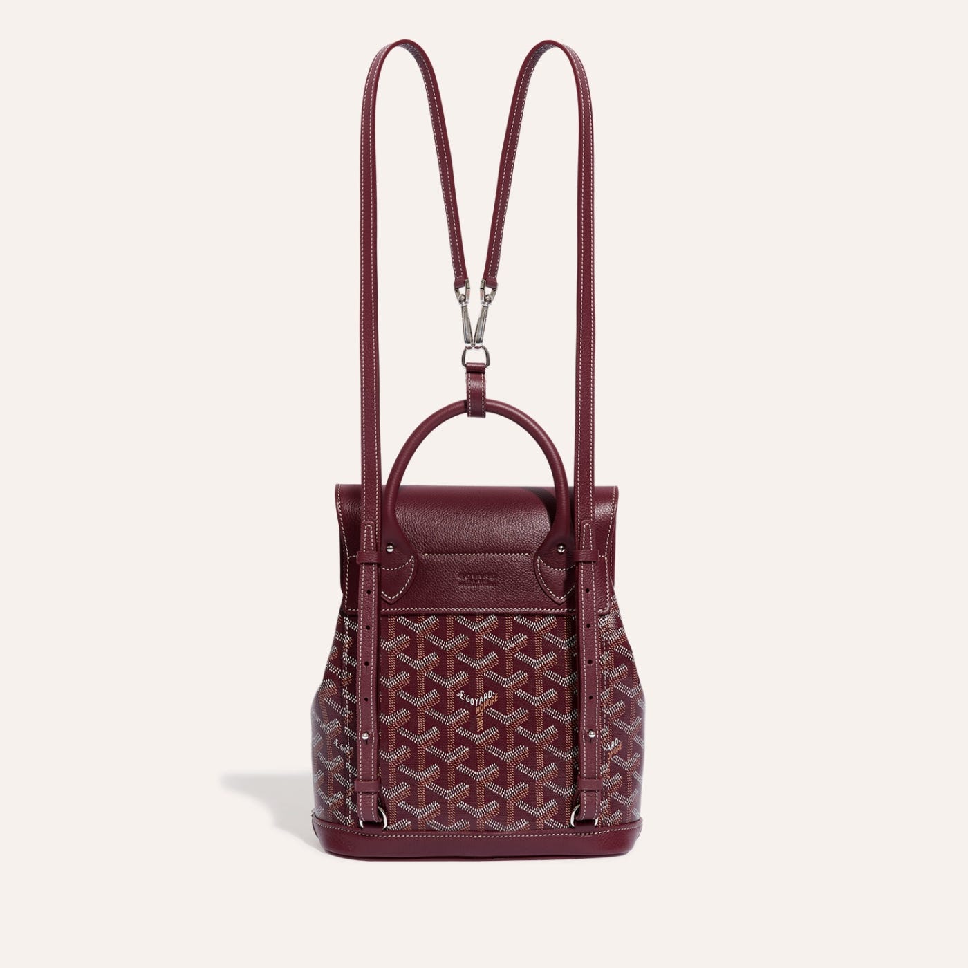 Goyard Alpin Mini Backpack Burgundy - Image 3